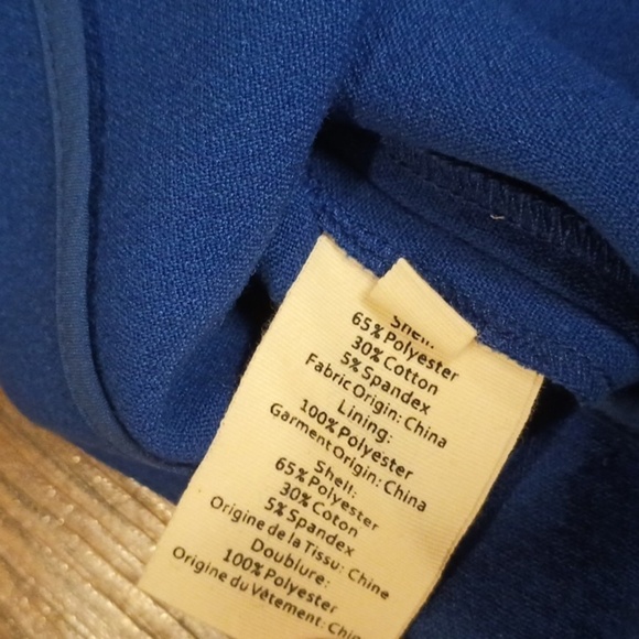 L'AGENCE Marine Blue Pleated Tank Asymmetrical Dress SSS - Picture 6 of 7